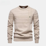 Strukturierter Herren-Strickpullover