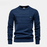 Strukturierter Herren-Strickpullover
