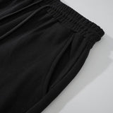LV Shorts Black Script Embroidery