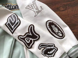 LV Jacket Leather and Wool Varsity