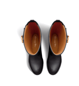 STIVALE EMPREINTE IN PELLE LISCIA NERA