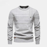 Strukturierter Herren-Strickpullover