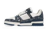 TRAINER MONOGRAM DENIM WHITE BLUE