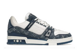 TRAINER MONOGRAM DENIM WHITE BLUE
