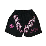 HLSTR Waxed Nylon Athletic Shorts Black