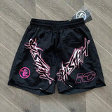 HLSTR Waxed Nylon Athletic Shorts Black