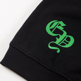 CHRM HRTS Sweatshirt Neon Green Crosses Black CH009