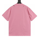 BLNCG T-shirt Graphic Slogan Distressed Pink