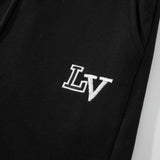 LV Shorts Black White Logo
