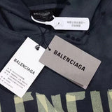 BLNCG Hoodie BB Distressed Logo Black BL063
