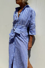 Sophia | Camicia Abito con Righe Intramontabili e Comfort Elegante