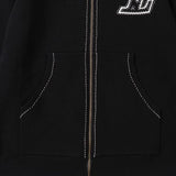 LV Hoodie Embroidered Zip