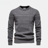 Strukturierter Herren-Strickpullover