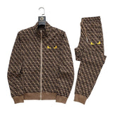 FND Set Tracksuit Monogram Beige