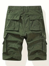 Pantaloni Cargo da Uomo | Design Classico | Multi-Tasca | Coulisse in Vita | Cotone per L'Estate all'Aperto