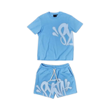 SYN WRLD LOGO T-SHIRT – SHORT SET – BLUE
