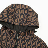 FND Hooded Eyes Jacket Black and Brown