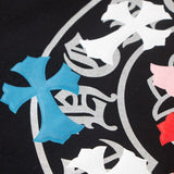 CHRM HRTS Sweatshirt Multicolor Crosses Black CH008