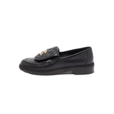 MOCASSINO CC IN PELLE TRAPUNTATA NERO ORO