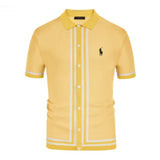 Classic Vintage Knit Polo Shirt