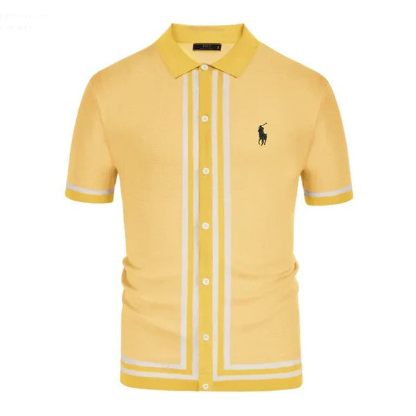 Classic Vintage Knit Polo Shirt