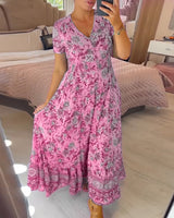 Florence | Floral V-neck Dress