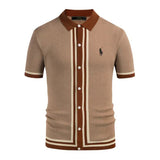 Classic Vintage Knit Polo Shirt