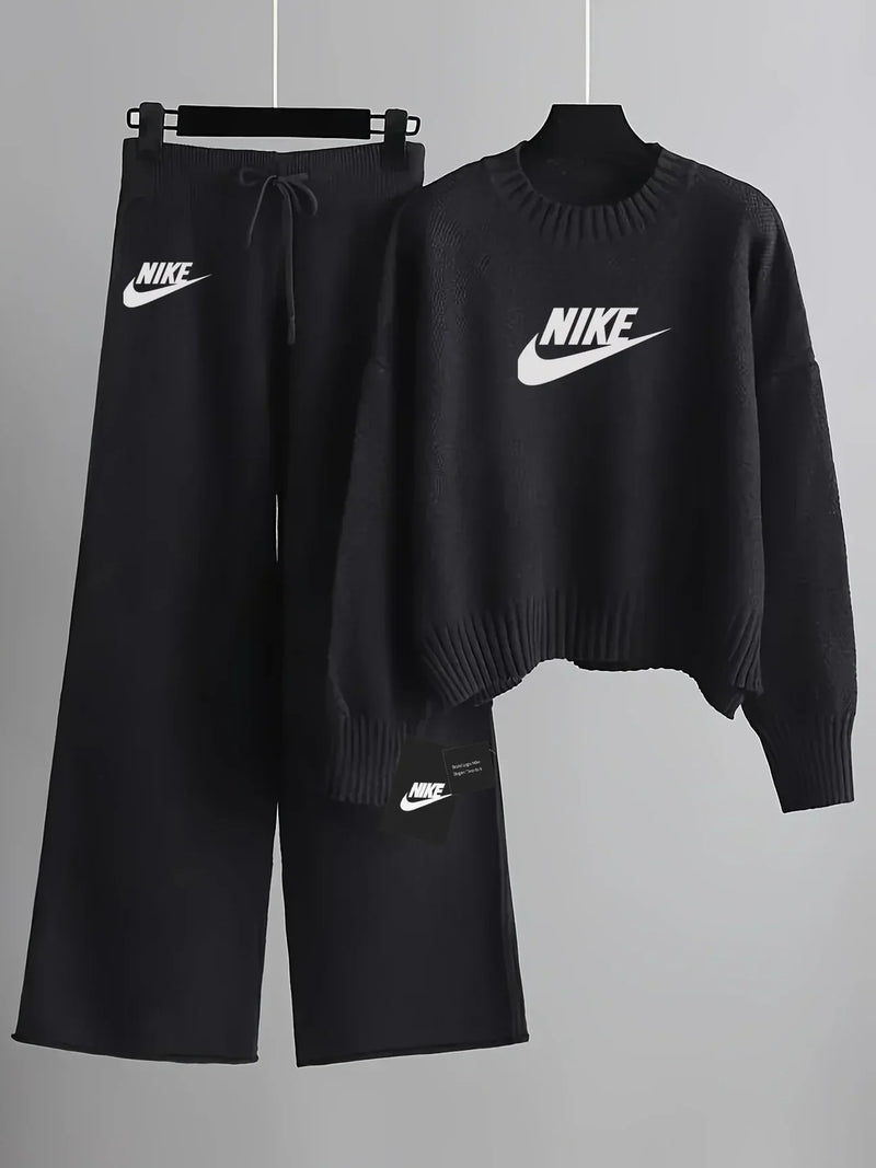 Women’s Knitted Pullover Sweater Set
