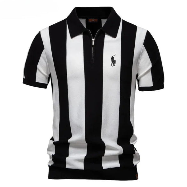 Elegant striped polo shirt