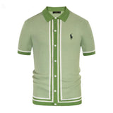 Classic Vintage Knit Polo Shirt