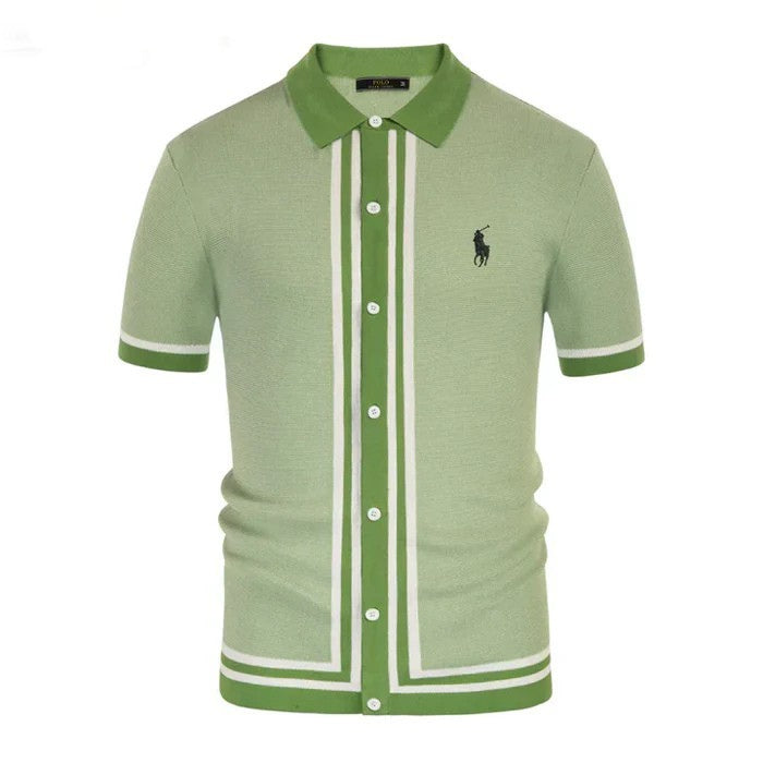 Classic Vintage Knit Polo Shirt