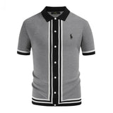 Classic Vintage Knit Polo Shirt