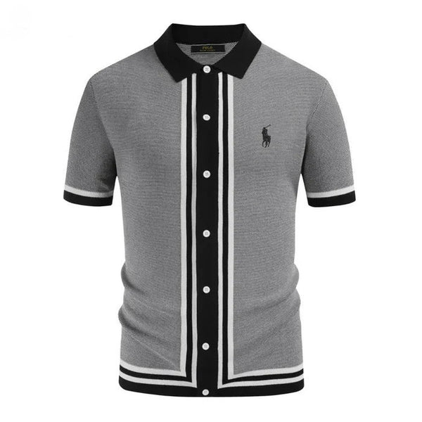 Classic Vintage Knit Polo Shirt