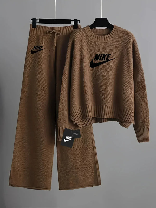 Women’s Knitted Pullover Sweater Set