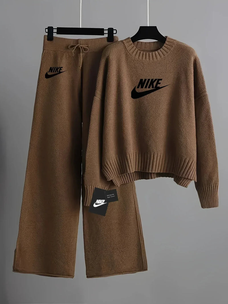 Women’s Knitted Pullover Sweater Set