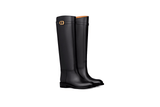 STIVALE EMPREINTE IN PELLE LISCIA NERA