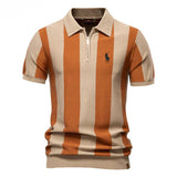 Elegant striped polo shirt