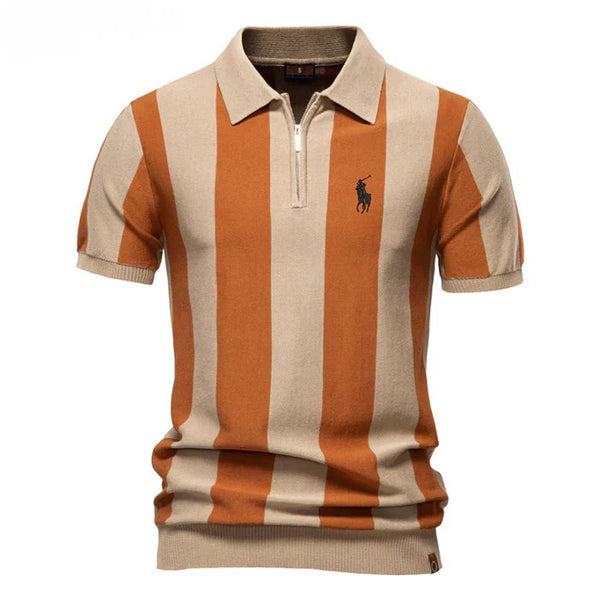 Elegant striped polo shirt