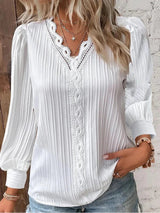 Emma | Elegant V-Neck Blouse