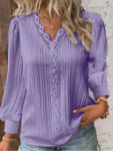 Emma | Elegant V-Neck Blouse