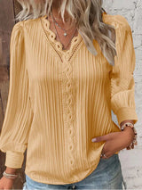 Emma | Elegant V-Neck Blouse