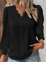 Emma | Elegant V-Neck Blouse