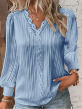 Emma | Elegant V-Neck Blouse