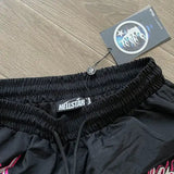 HLSTR Waxed Nylon Athletic Shorts Black