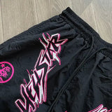 HLSTR Waxed Nylon Athletic Shorts Black