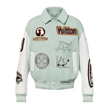 LV Jacket Leather and Wool Varsity