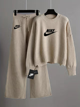 Women’s Knitted Pullover Sweater Set