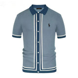 Classic Vintage Knit Polo Shirt