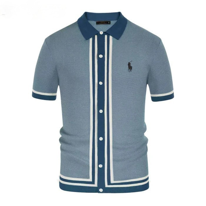 Classic Vintage Knit Polo Shirt