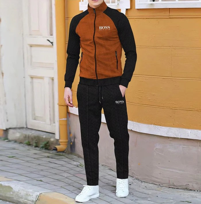 Men's long-sleeved tracksuit set